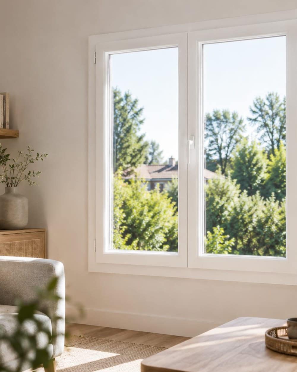 Fenêtres neuves posées sur une maison