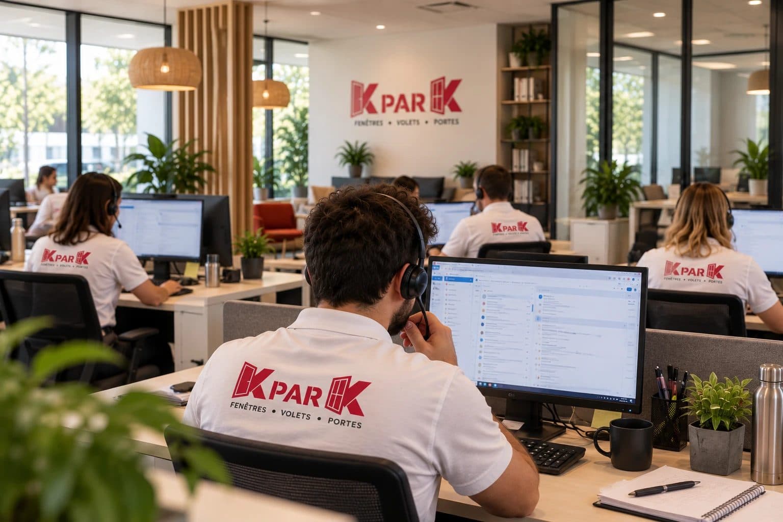 Conseillers du centre de relation client KparK