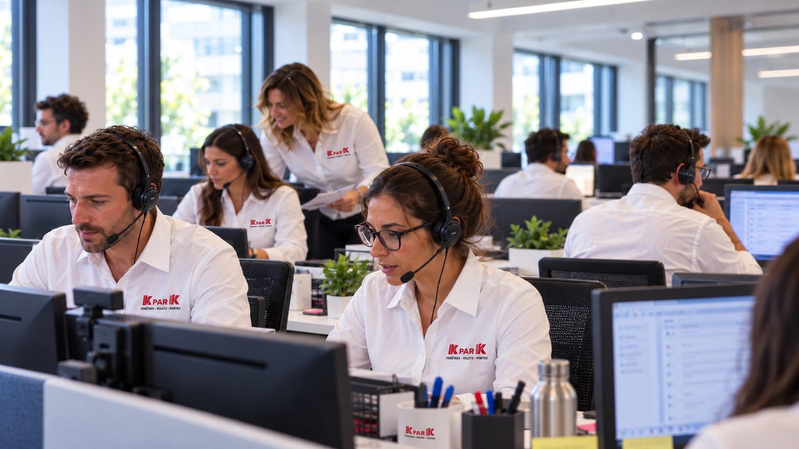 Conseillers du centre de relation client KparK