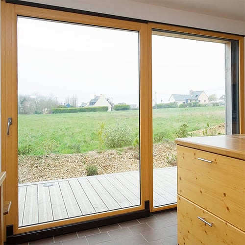 Baies vitrées bois alu sur-mesure