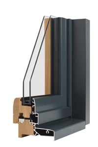 Zoom fenêtre bois alu Karat