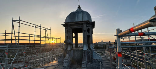 Bâtiment de France en rénovation