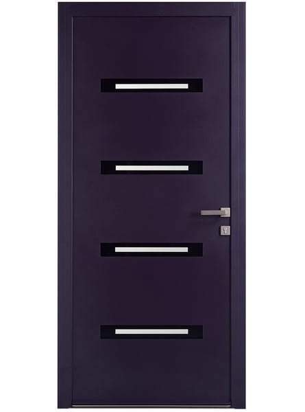 Porte d'entrée bois alu