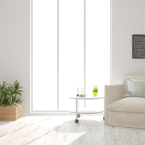 Baie vitrée en pvc blanc