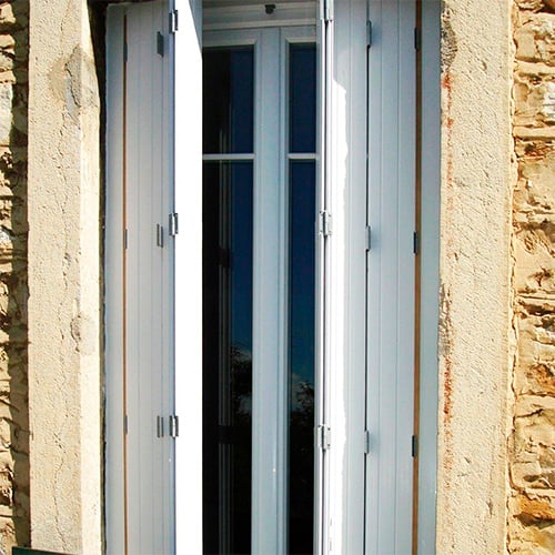 Persiennes en pvc blanc