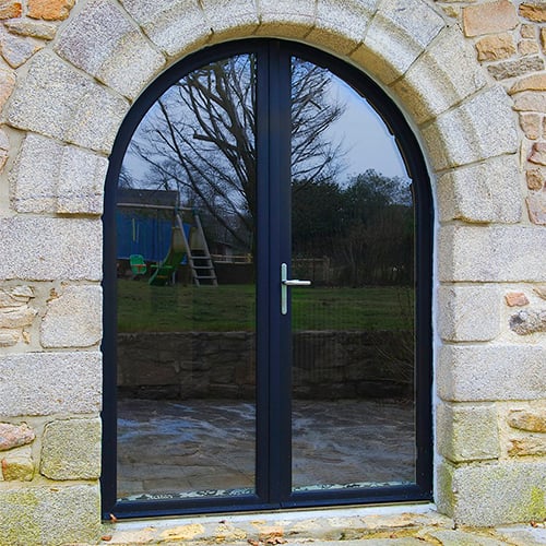 Porte-fenêtre bois-alu sur mesure