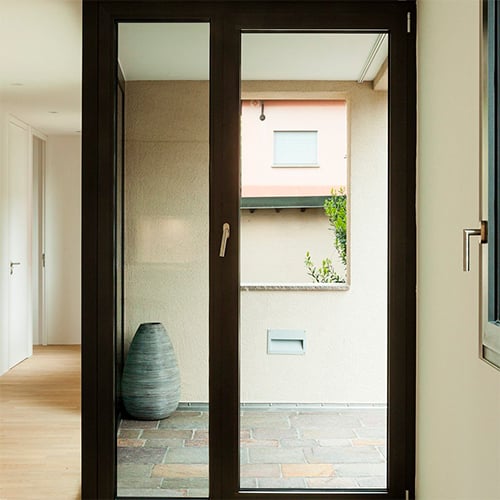 Porte-fenêtre PVC vue intérieure
