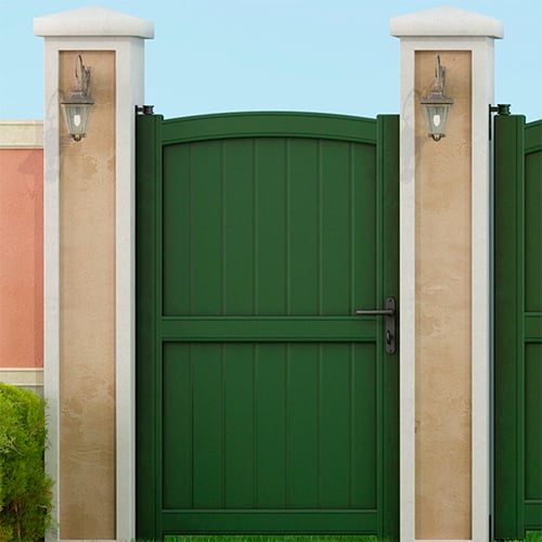 Portillon pvc sur-mesure vert