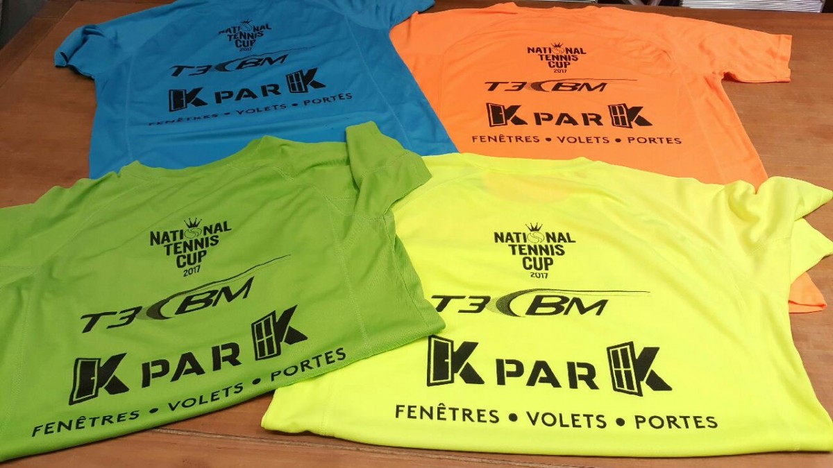 T-shirts KparK Tennis club des Coteaux de la Cèze