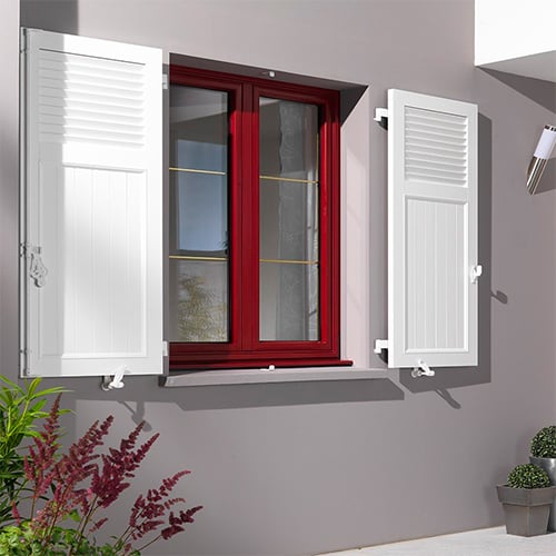 Volet battant alu sur mesure blanc