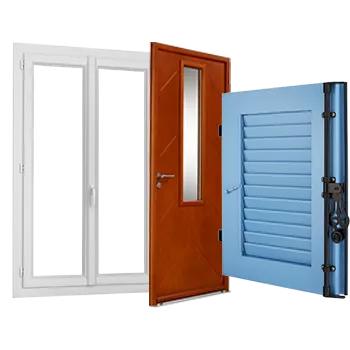 Fenêtre, volets et porte