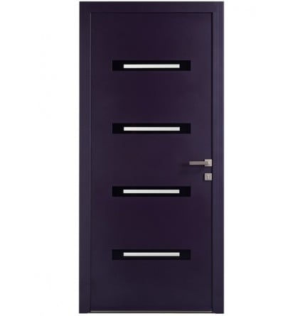 Porte d'entrée bois alu
