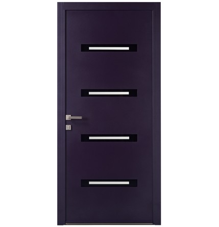Porte d'entrée bois alu Karat monobloc